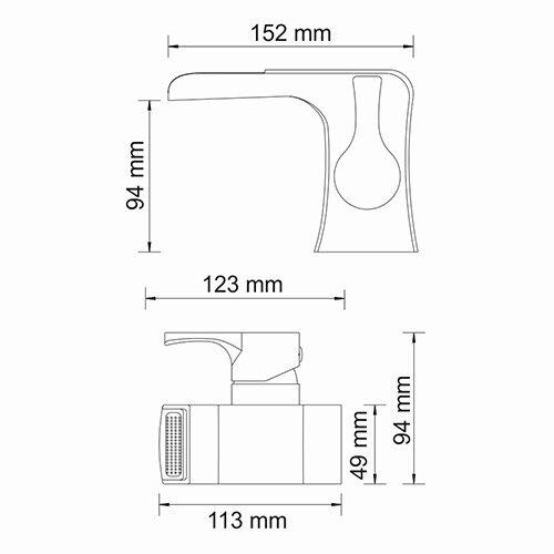 Смеситель для раковины WasserKRAFT Berkel 4800, 4869