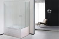 Душевая кабина Royal Bath 120х80х200, матовое стекло, белый профиль, 4 мм ,левый, RB 8120ВP-C-L