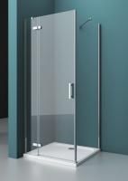 Душевая кабина BelBagno Kraft 800x800x1950, прозрачное стекло, хромированный профиль, левый, KRAFT-A