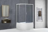 Душевая кабина Royal Bath 120х80х200, матовое стекло, белый профиль, правый, RB 8120BK-С-R