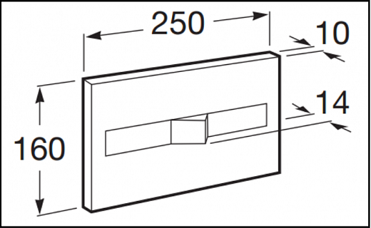 Смывная клавиша Roca DUPLO IN-WALL двойная, PL2 белая, 7.8900.9.600.0