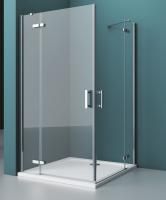 Душевая кабина BelBagno Kraft 1000x900x1950, прозрачн стекло, хром левый, KRAFT-AH-22-100/90-C-Cr-L