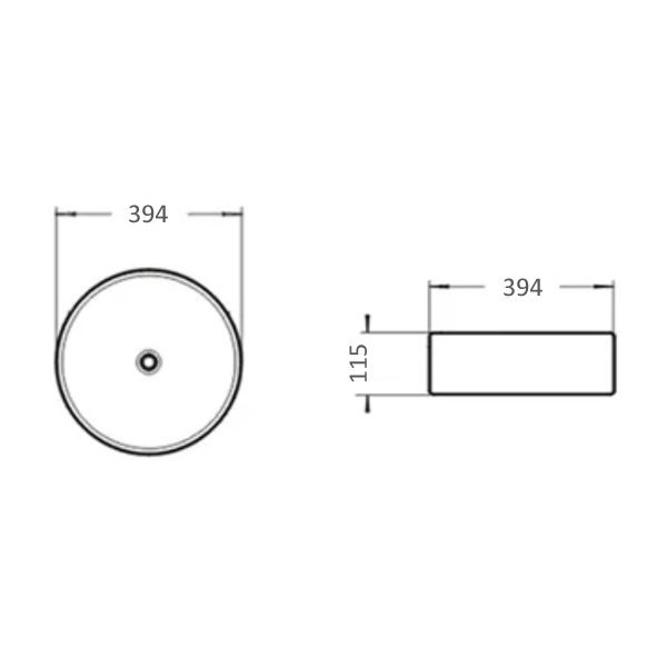 Раковина Comforty 9110 MH светло серая матовая, 00-00007628