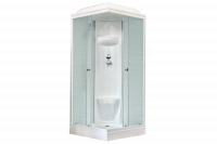 Гидромассажный бокс Royal Bath 80х80х217, белое/матовое стекло, белый профиль, RB 80HP6-WC