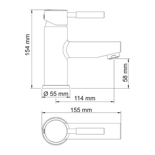 Смеситель для раковины WasserKRAFT Main 4100, 4103