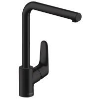 Смеситель для кухни Hansgrohe Focus, с поворотным изливом, черный матовый, 31817670