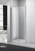Душевая дверь BelBagno 600x1900, рифленое стекло, хромированный профиль, SELA-B-2-60-P-Cr