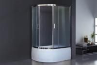 Душевая кабина Royal Bath 120х80х200, матовое стекло, хромированный профиль, правый, RB 8120BK-С-СН-