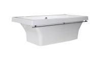 Ванна из искусственного мрамора Aqua de Marco Крит 178*79*63 см, с полотенцедержателем цвета бронза