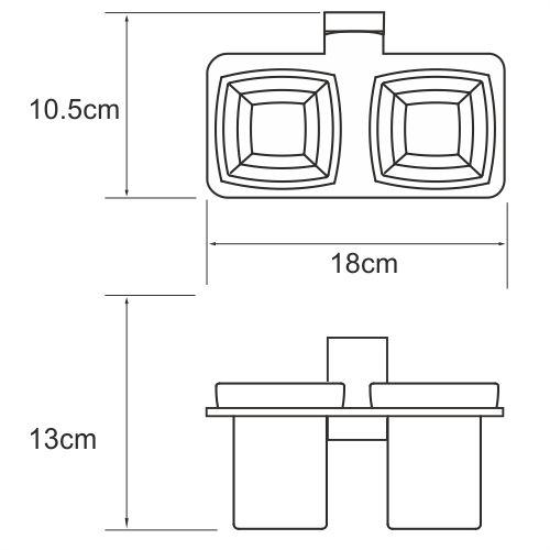 Стакан WasserKRAFT Lopau K-6000, K-6028D