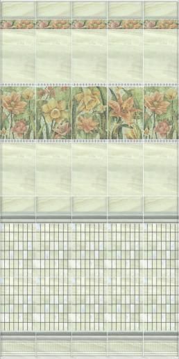 ПЛИТКА керамическая Kerama Marazzi Летний сад светлый грань 20х9,9 19013