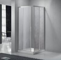 Душевая кабина BelBagno Sela 900x900x1900, текстурное стекло, хромированный профиль, SELA-A-2-90-P-C