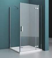Душевая кабина BelBagno Kraft 800x1000x1950, прозрачное стекло, хромированный профиль, правый, KRAFT
