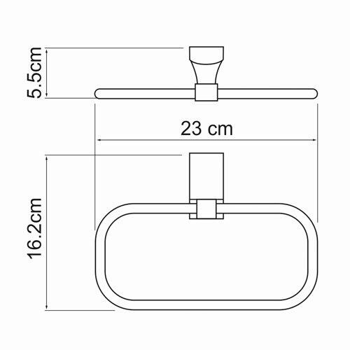 Держатель полотенец WasserKRAFT Leine K-5000, K-5060