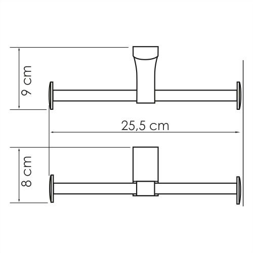 Держатель туалетной бумаги WasserKRAFT Leine K-5000, K-5096D
