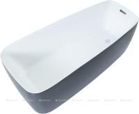 Ванна акриловая Aquanet  Family Trend 170*78 см , белый матовый/черный матовый, 90778-MW-MB