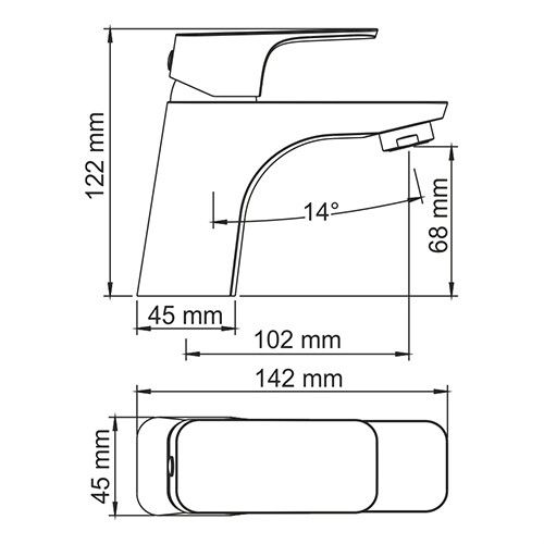Смеситель для раковины WasserKRAFT Salm 2700, 2703