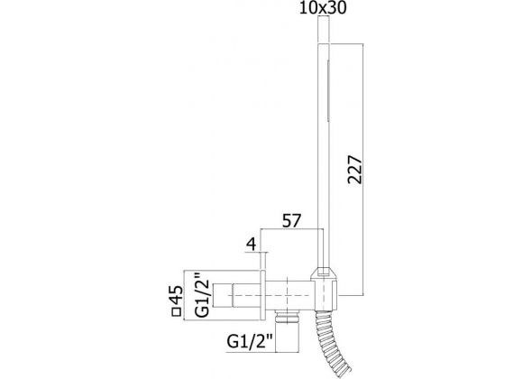 Ручной душ Paffoni Premium ZDUP095BO