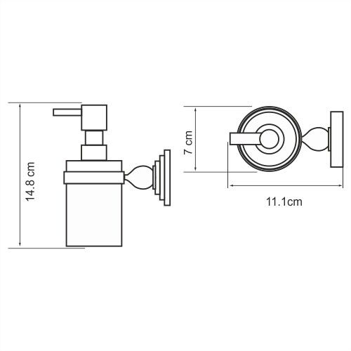 Дозатор WasserKRAFT Diemel K-2200, K-2299