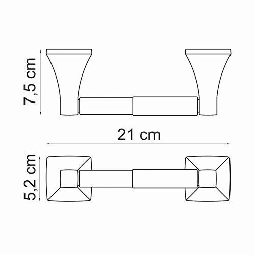 Держатель туалетной бумаги WasserKRAFT Wern K-2500, K-2522