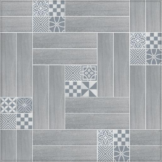 Вставка Kerama Marazzi Амальфи орнамент серый 9,9х9,9 STG\C403\1270