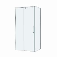 Душевая кабина BelBagno 100*80 см, профиль хром, SOFT_CLOSE-1-AH-1-100/80-C-Cr