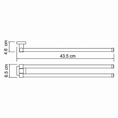 Держатель полотенец WasserKRAFT Lippe K-6500, K-6531