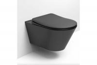 Унитаз подвесной Logan L3W(Black) AVVA, черный, 288926