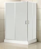 Душевая кабина BelBagno Uno-195 1000x900x1950, текстурное стекло, хромированный профиль, UNO-195-AH-