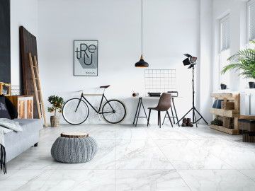 Керамогранит Idalgo Граните Сандра ID101 белый 60*60 легкое лапаттирование