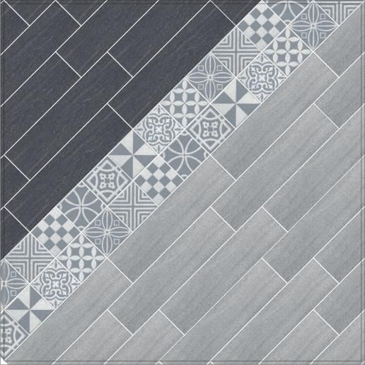 Вставка Kerama Marazzi Амальфи орнамент коричневый 9,9х9,9 STG\A406\1266