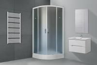 Душевая кабина Royal Bath 100х100х200, матовое стекло, белый профиль, RB 100HK-C