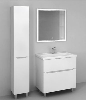 Зеркало Moduo  Split 80 с подсветкой и часами, Spl.02.77/W