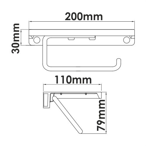 Держатель туалетной бумаги WasserKRAFT , K-1425