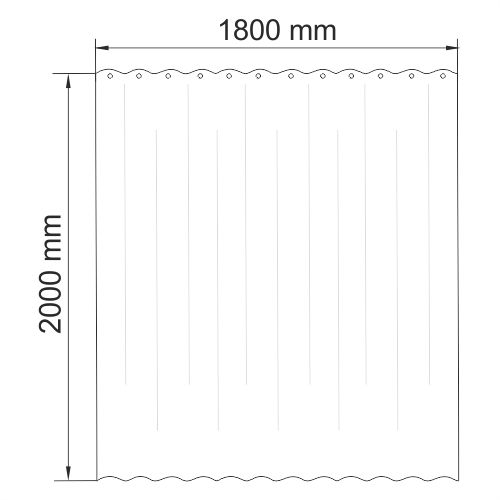 Шторка WasserKRAFT Glan SC-51000, SC-51101