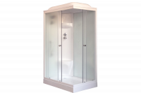 Гидромассажный бокс Royal Bath 120х80х217, белое/матовое стекло, белый профиль, левая, RB 8120HP6-WC