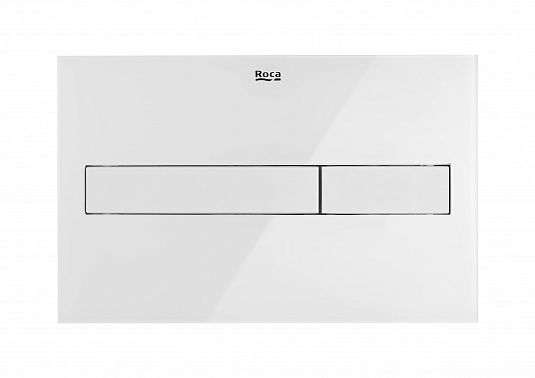 Смывная клавиша Roca DUPLO IN-WALL двойная, PL7 белая мат./глянц. стеклянная, 7.8900.8.830.9