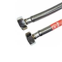 Гибкая подводка Tucai  в стальной оплетке 1/2"-1/2", внутренняя резьба-внутренняя резьба, 800 мм, 39