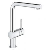 Смеситель для кухни Grohe Minta, с выдвижным изливом, хром, 30274000