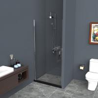 Душевая дверь BelBagno 800x1950, прозрачное стекло, хромированный профиль, UNO-B-1-80-C-Cr