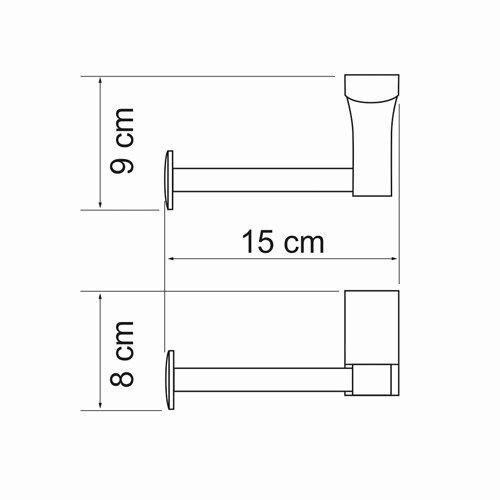 Держатель туалетной бумаги WasserKRAFT Exter K-5200, K-5296