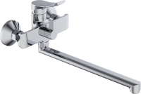 Смеситель для ванны Haiba HB22553 EURO, с прямым изливом 350мм, хром