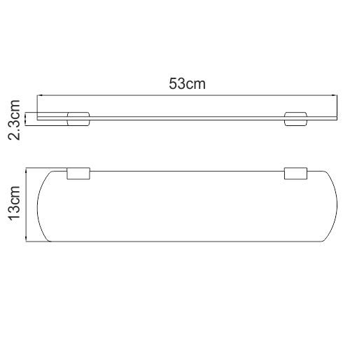 Полка WasserKRAFT Sauer K-7900, K-7924