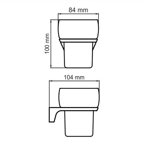 Стакан WasserKRAFT Wiese K-8900, K-8928