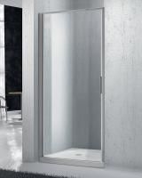 Душевая дверь BelBagno 850x1900, рифленое стекло, хромированный профиль, SELA-B-1-85-P-Cr