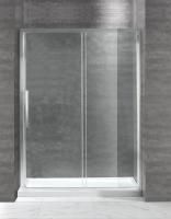 Душевая дверь Cezares Lux Soft 130*200 см, прозрачное стекло, хромированный профиль, LUX-SOFT-W-BF-1
