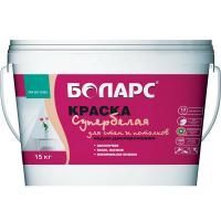 Краска водно-дисперсионная Боларс для стен и потолков супербелая 7 кг