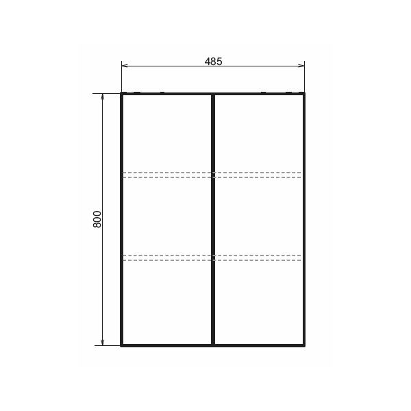 Шкаф подвесной Comforty Порто 50, дуб темно-коричневый, 00-00009245