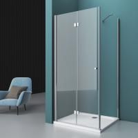 Душевая кабина BelBagno Albano 700x1000x1950, прозрачное стекло, хромированный профиль, ALBANO-ASH-1