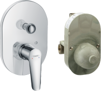 Смеситель для ванны Hansgrohe Logis E, встраиваемый,  (внешняя+скрытая часть), хром, 71408000